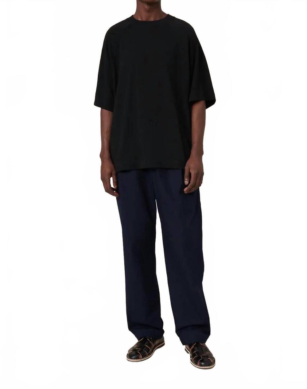 NEW KOWTOW diagonal short sleeve tee in black